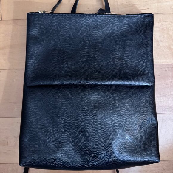 Clare V Handbags - Clare V Black Lizard Agnes Backpack - Brand New